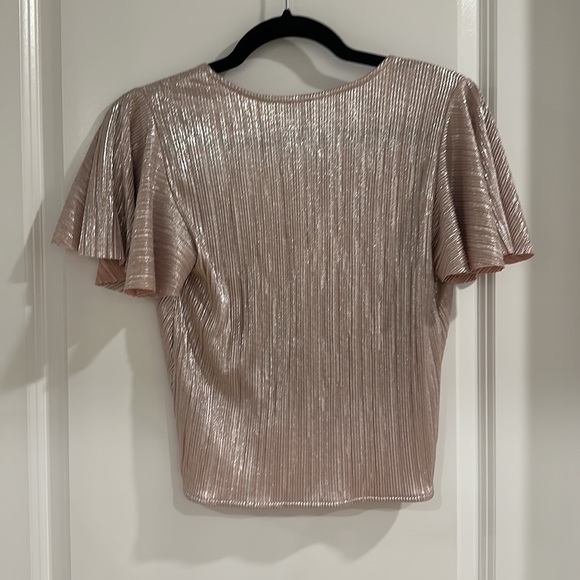 Lowcut Pink Shiny Twist Blouse - Picture 7 of 9